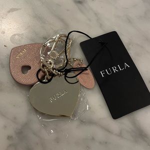 Furla Metal Heart Keychain